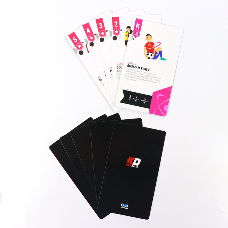 Create Your Own Flashcards Custom 52 Soccer Training Cards Printing