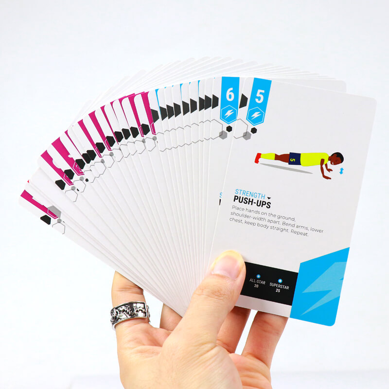 Create Your Own Flashcards Custom 52 Soccer Training Cards Printing