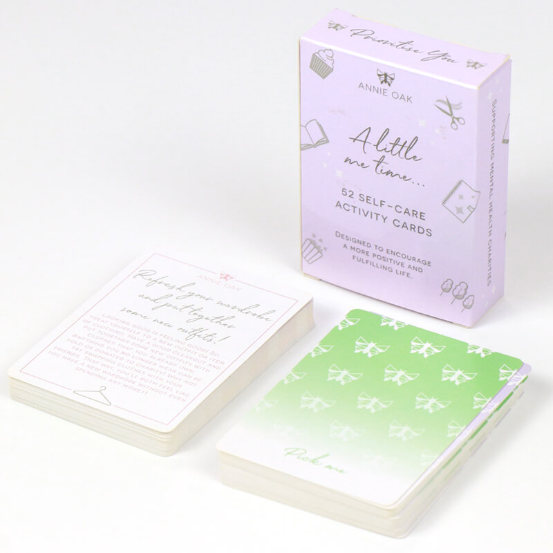 Create Personalized Printing 52 Affirmation Cards Games and Boxes