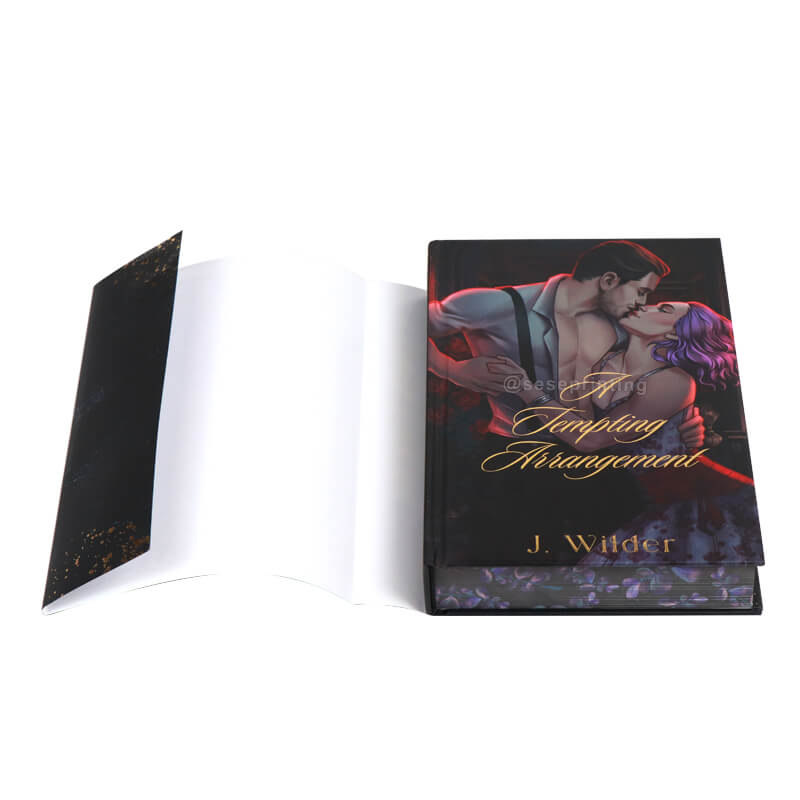 Special Hardback Book Printing Foil Dust Jacket and Sprayed Edges