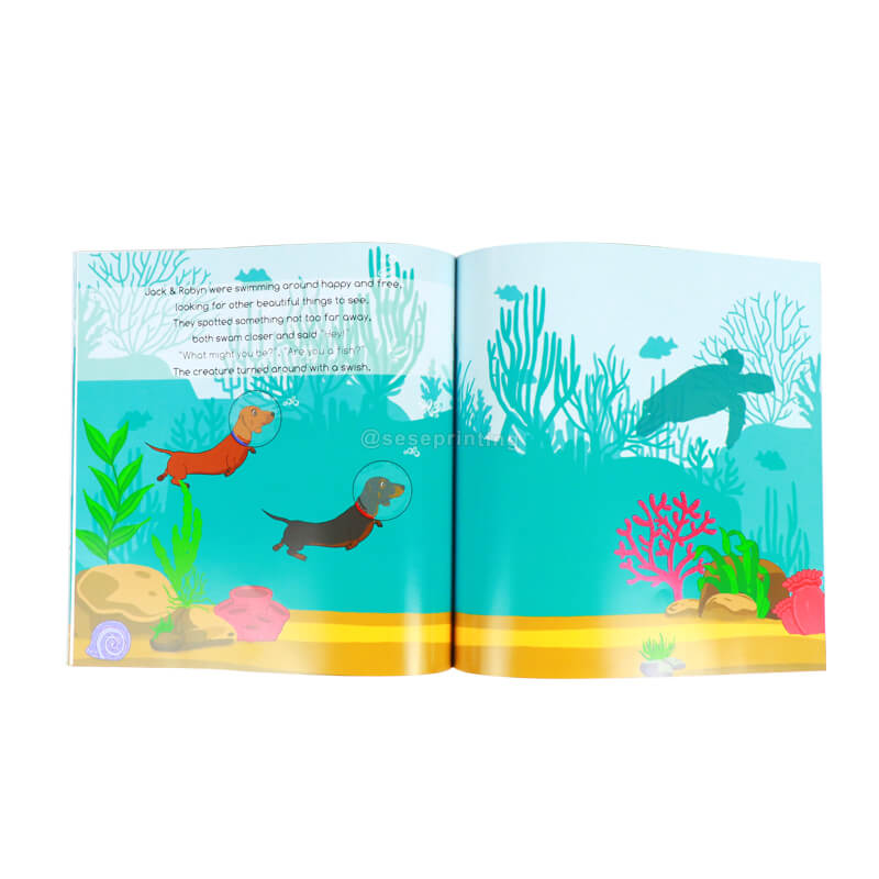 Custom Book Printing Full Color Paperback Childrens Illustration Books