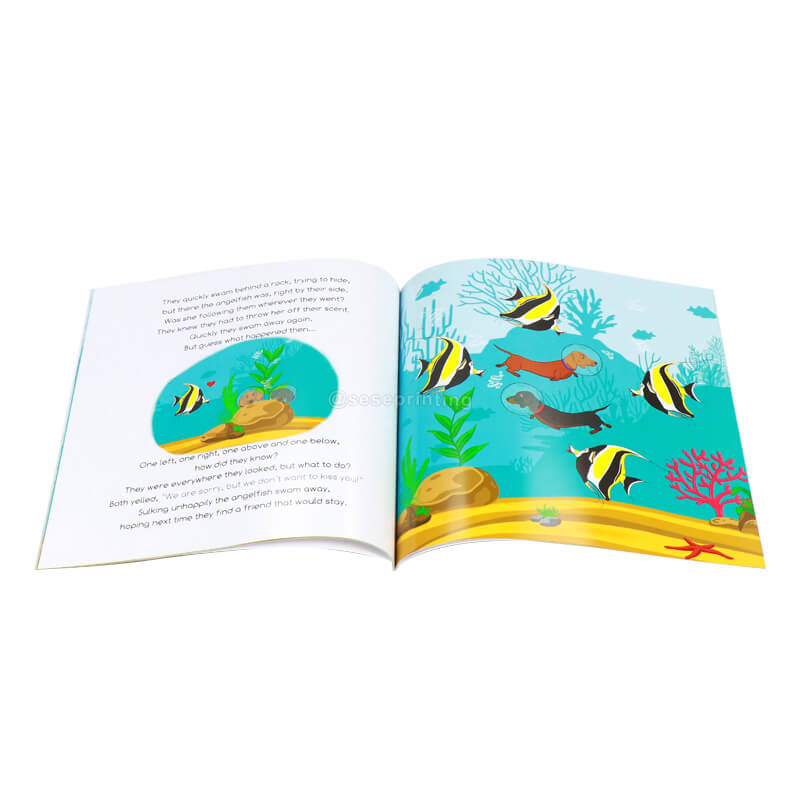 Custom Book Printing Full Color Paperback Childrens Illustration Books