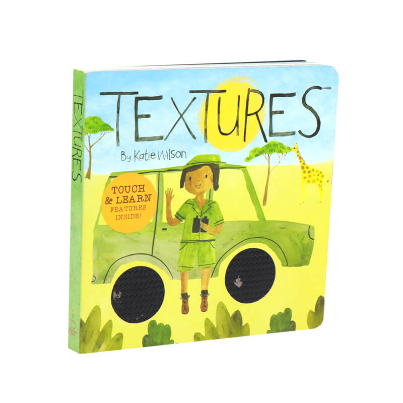 Touch & Learn Children Board Book with Spot UV and Die-Cut