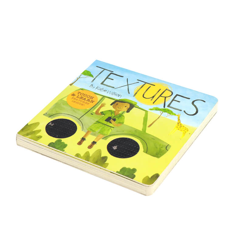 Touch & Learn Children Board Book with Spot UV and Die-Cut