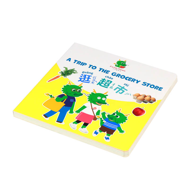 Language Cardboard Book Educational Early Learning Books for Kids