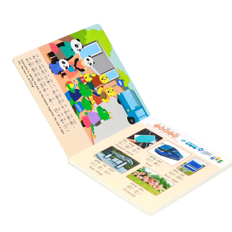 Custom Printing Children Board Book Kid Educational Story Book