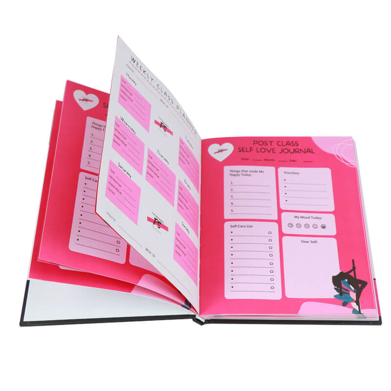 Hardcover Self Care Planner Printing for Personal Reflection