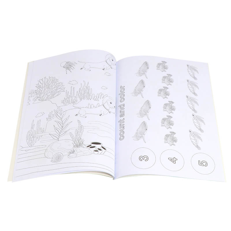 Printed Softcover Coloring and Activity Book for Kids Educational