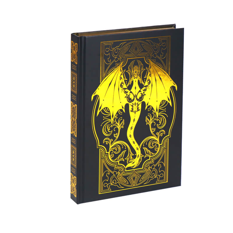 Custom Hardcover Journal with Gold Foil Edges and Endpapers