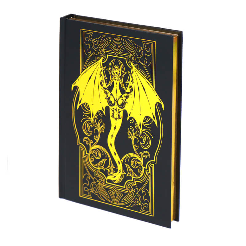 Custom Hardcover Journal with Gold Foil Edges and Endpapers