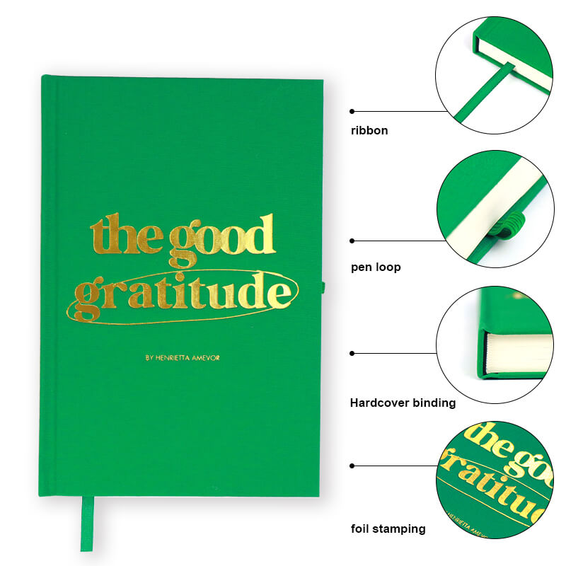 Cloth Hardcover Notebook Personalized Affirmation Gratitude Journal