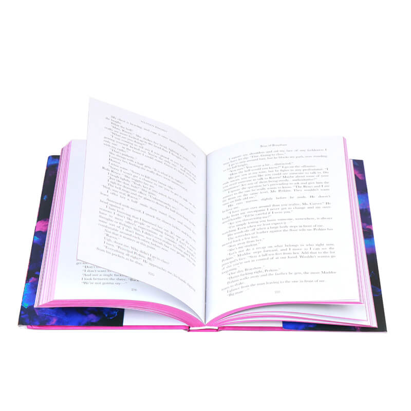 Hardcover Book Printed Dust Jackets and Pink Stenciled Edges