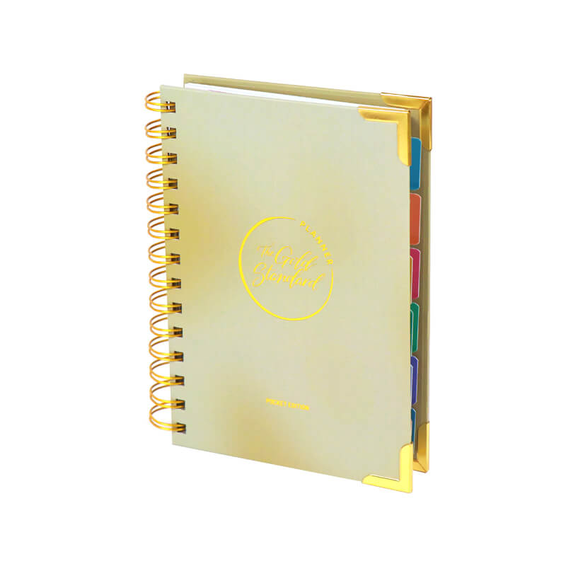 Custom A5 Hardcover Spiral Journal Printing Daily Weekly Planner