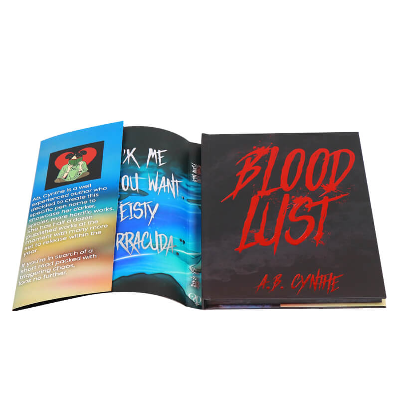 Hardcover Fiction Book with Custom Stenciled Edges and Foil Dust Jackets