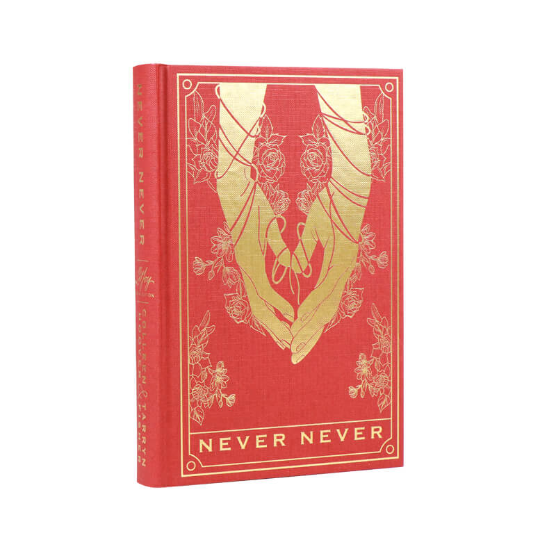 Create Gold Foil Hardcover with Sprayed Edges and Color Printed End Sheets