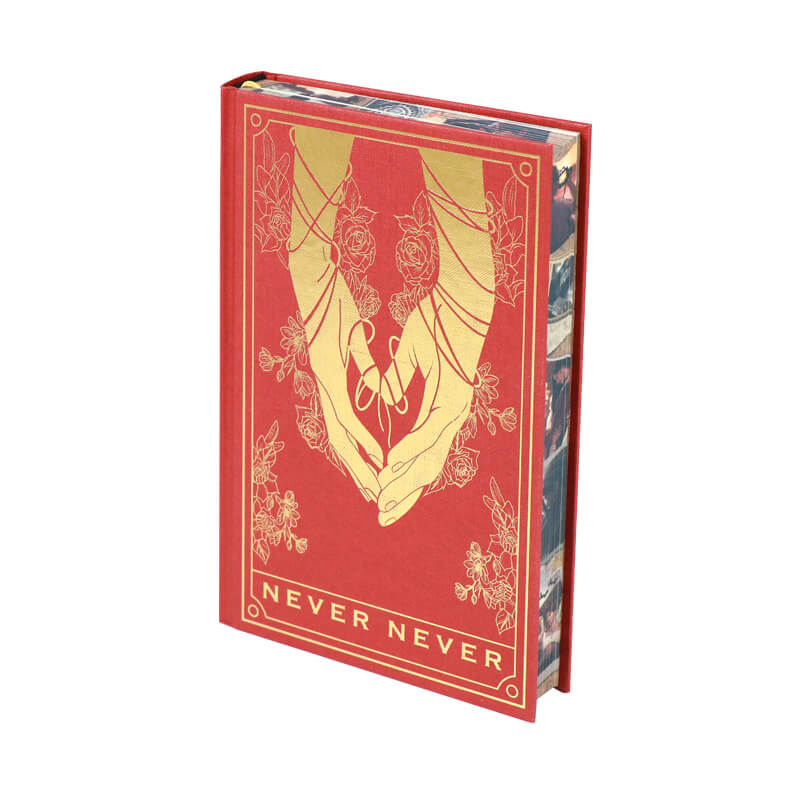 Create Gold Foil Hardcover with Sprayed Edges and Color Printed End Sheets