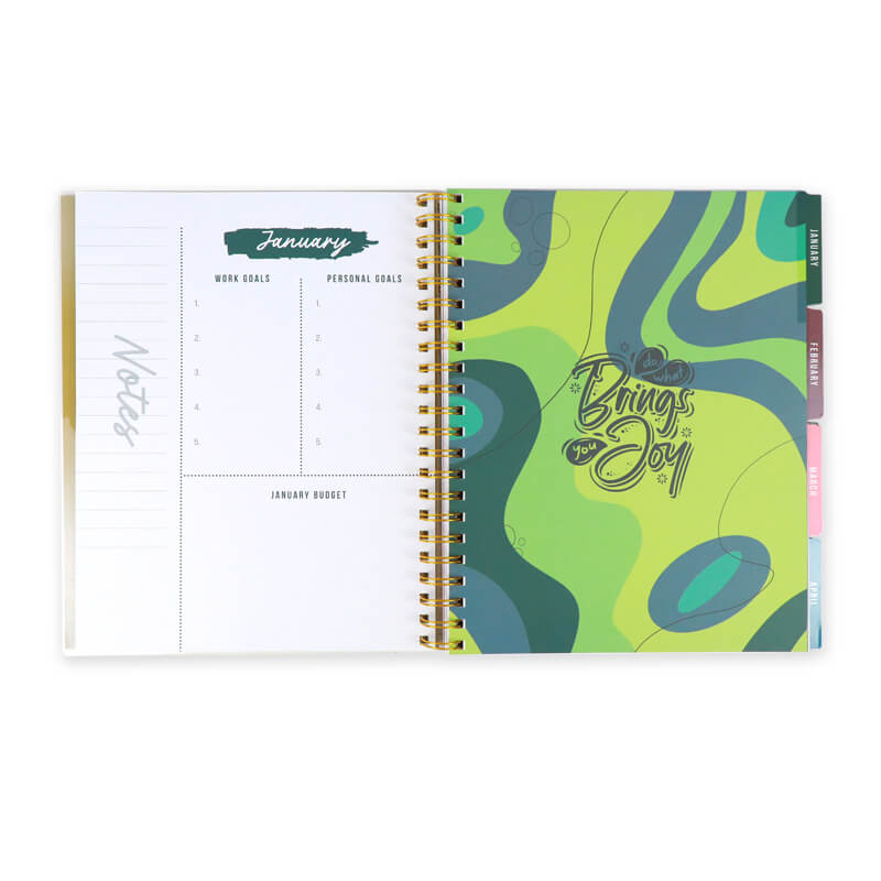 Custom Internal Pages Journal Printed with PVC Cover and Sticker