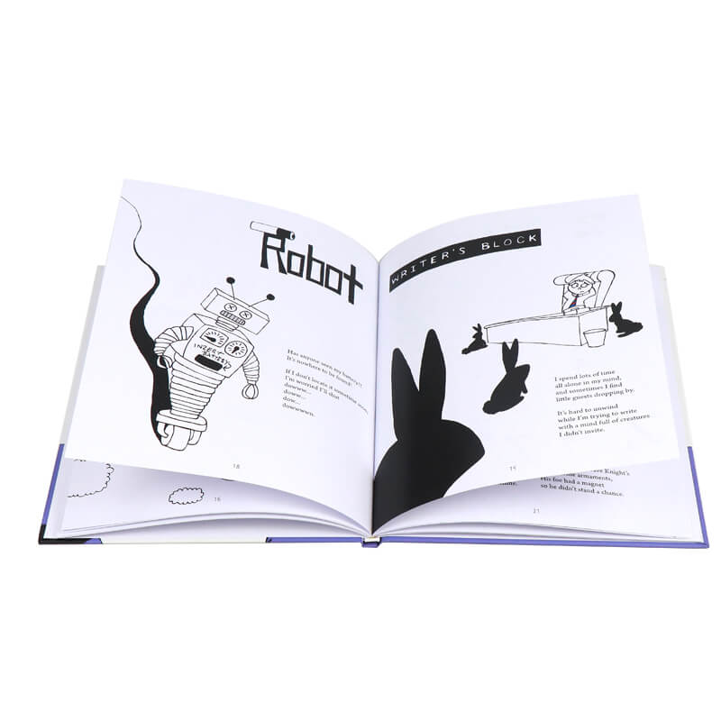 Custom Book Printing Black and White Children Picture Story Book