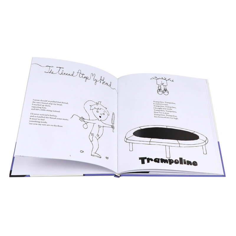 Custom Book Printing Black and White Children Picture Story Book