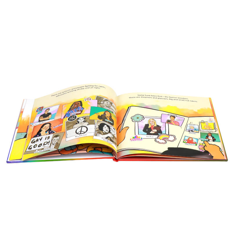 Hardcover Children Illustration Book Custom Picture Story Books for Kids