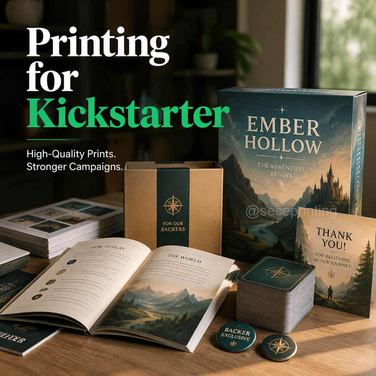 Printing for Kickstarter: How to Manage Backer Expectations and Production Timelines