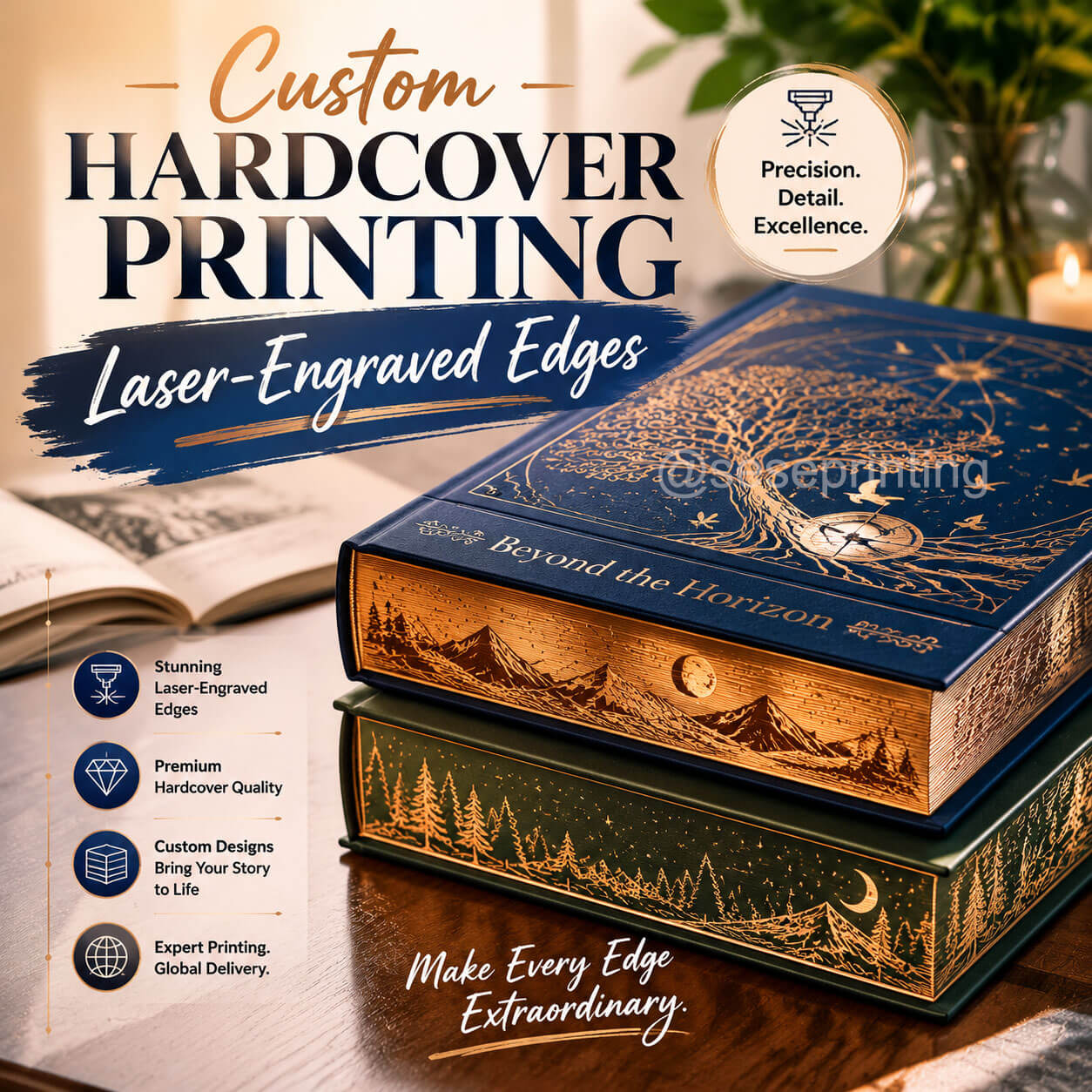 Custom Hardcover Printing Cost Breakdown: Are Laser-Engraved Edges Worth the Investment?