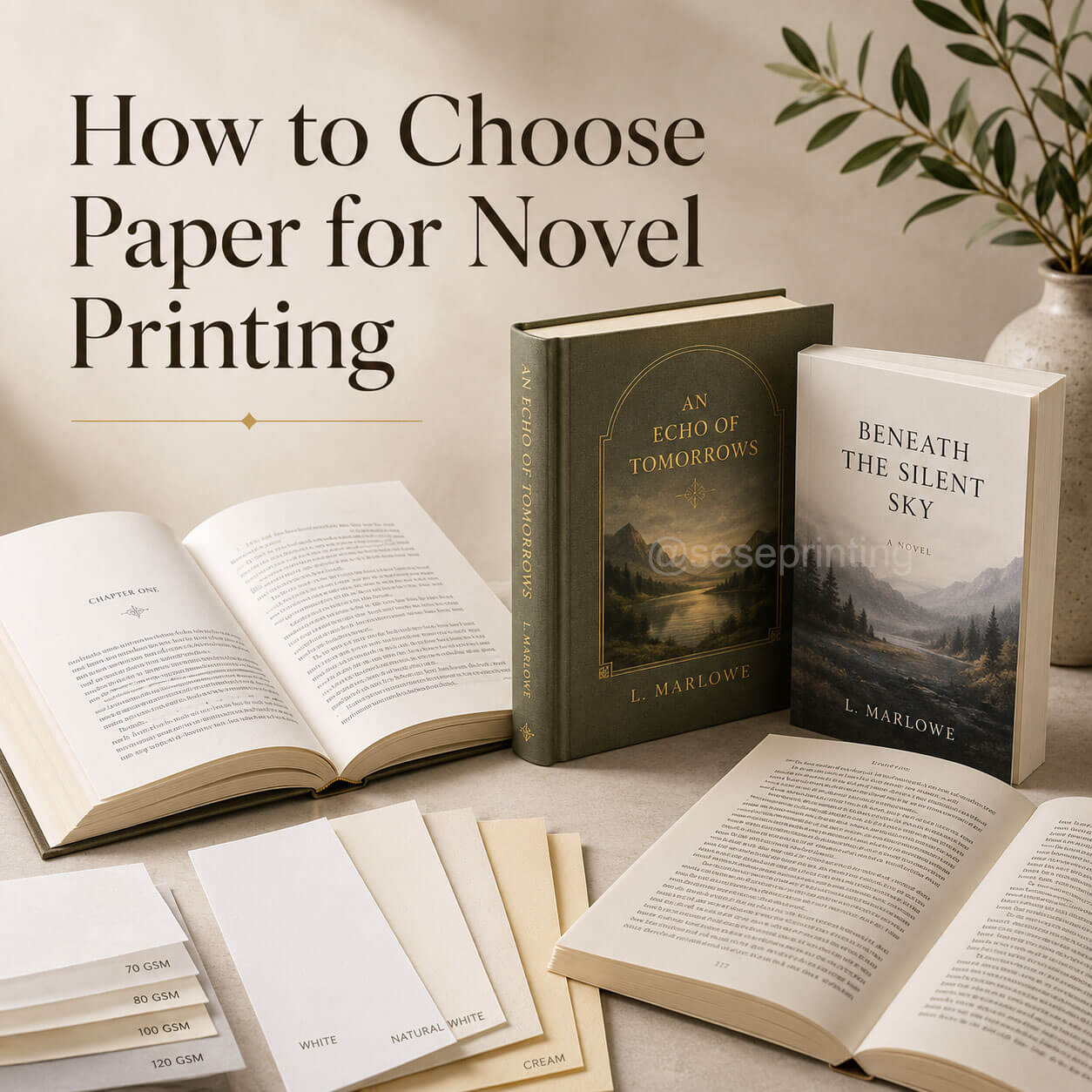 How to Choose Paper for Novel Printing: Weight, Color and Opacity?