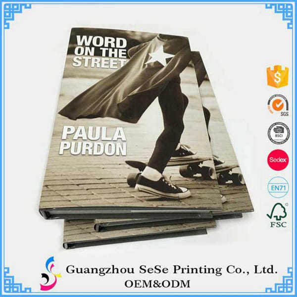 China Factory hardcover book printing with book jacket