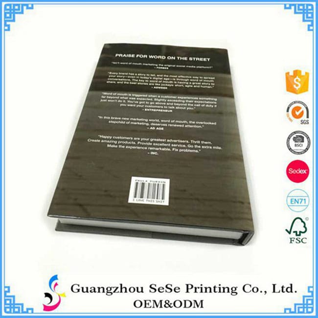 Custom printed hardcover book China book printing service