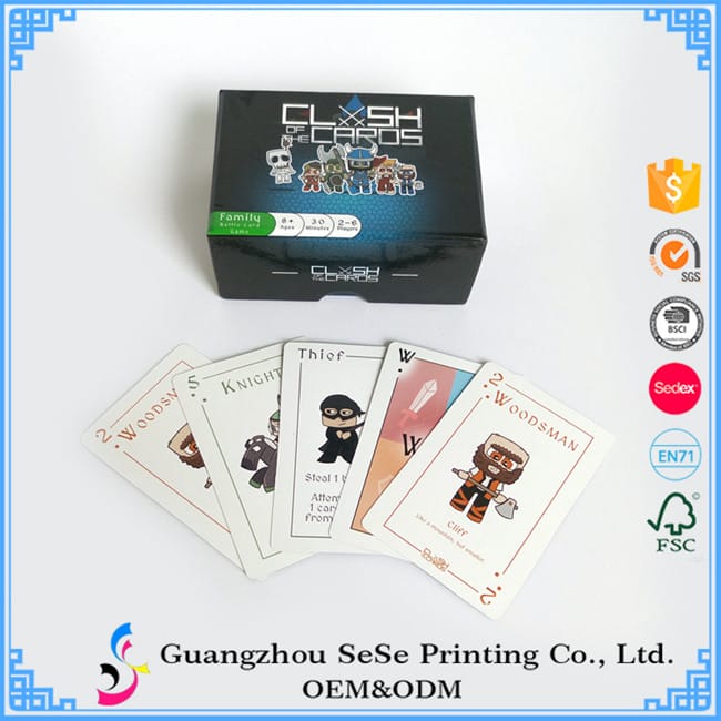 Wholesale custom board game poker card printing