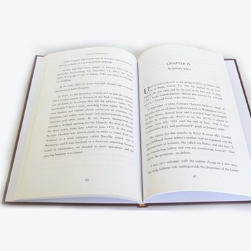 Custom printed book hard covers with lamination