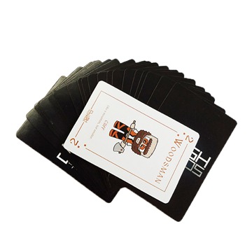 custom design advertising poker type playing cards