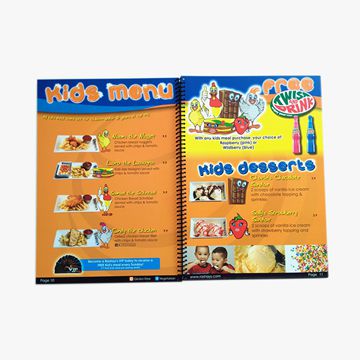 Spiral cook book printing services