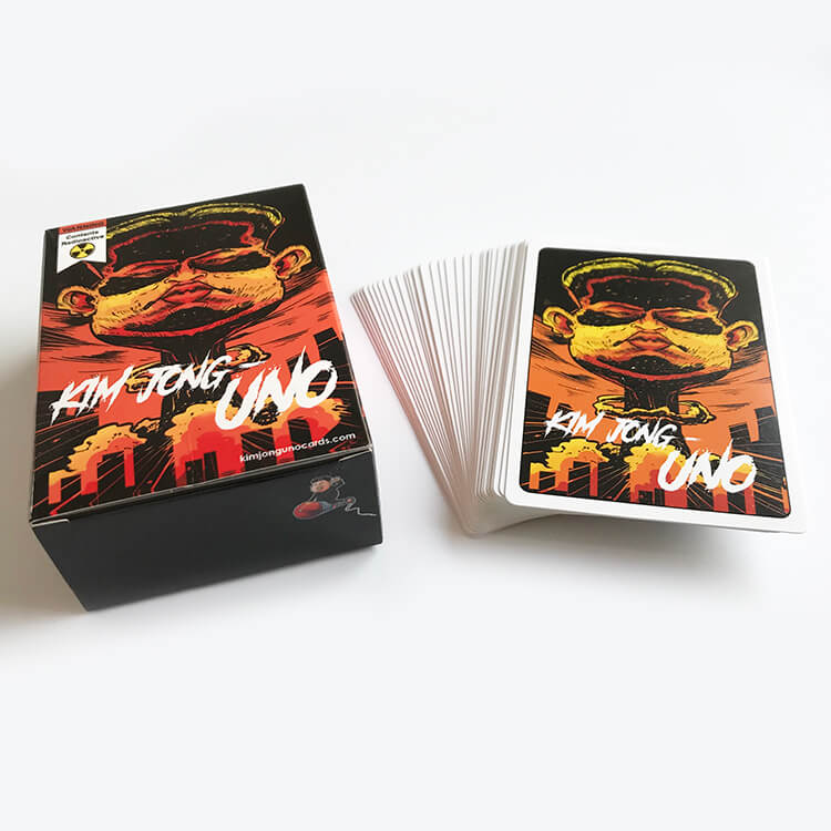 Black Core Paper Customized Cards Game Printing