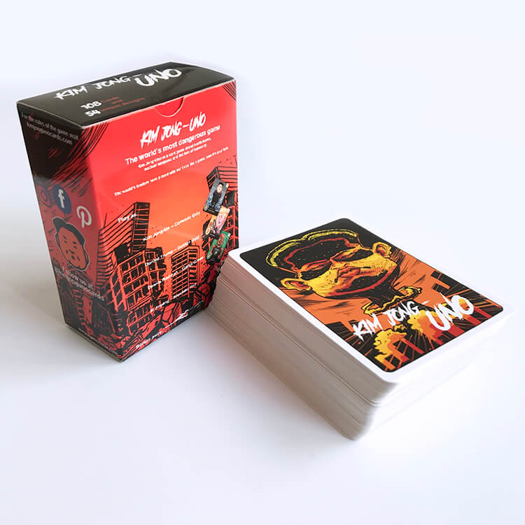 oem services Black Core Paper Customized Cards Game Printing