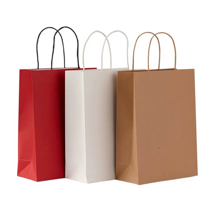 Different size New style personalised paper bags printing 2019