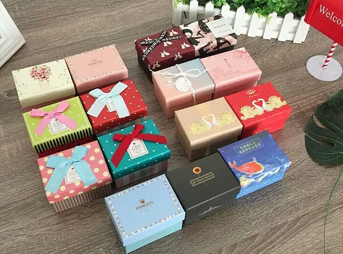 Custom Gift Paper Box With Bow-knot with high quality