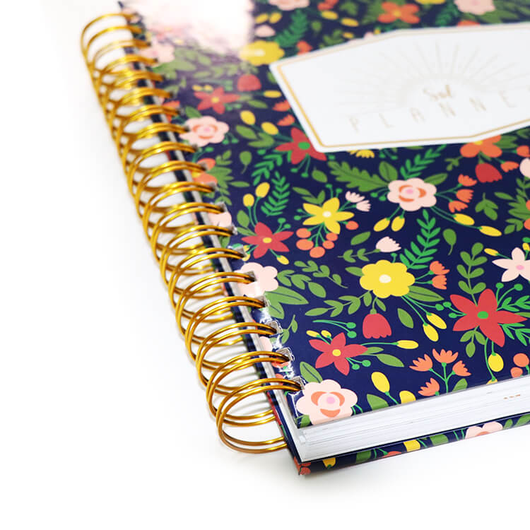 Custom Printing Hard Cover Spiral Daily Agenda Planner 2019 (3)