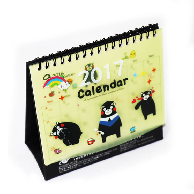 Cheap custom wall calendar desk calendar 2019 printing