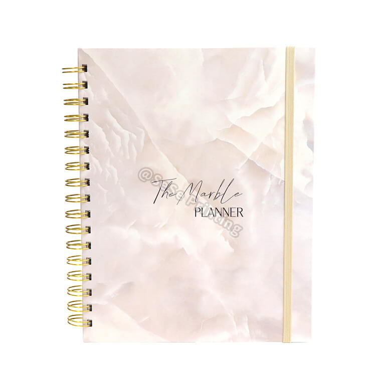 Eco Friendly Design Your Own Marble Notebook Planner Custom A5 Affirmation Journal Planner Workout