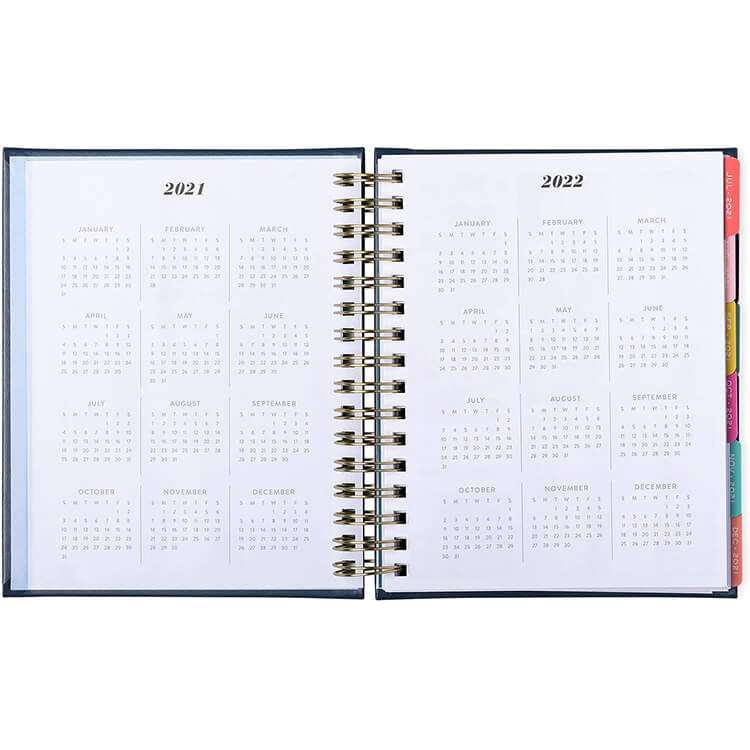 Custom Hardcover A5 Workout Fitness Spiral Journal Planner for Women