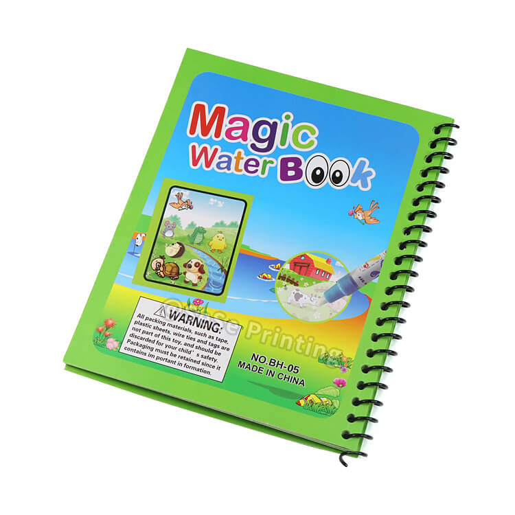 Custom Children Book Colourful Magic Water Drawing Book Writing Doodle Book with Magic Pen