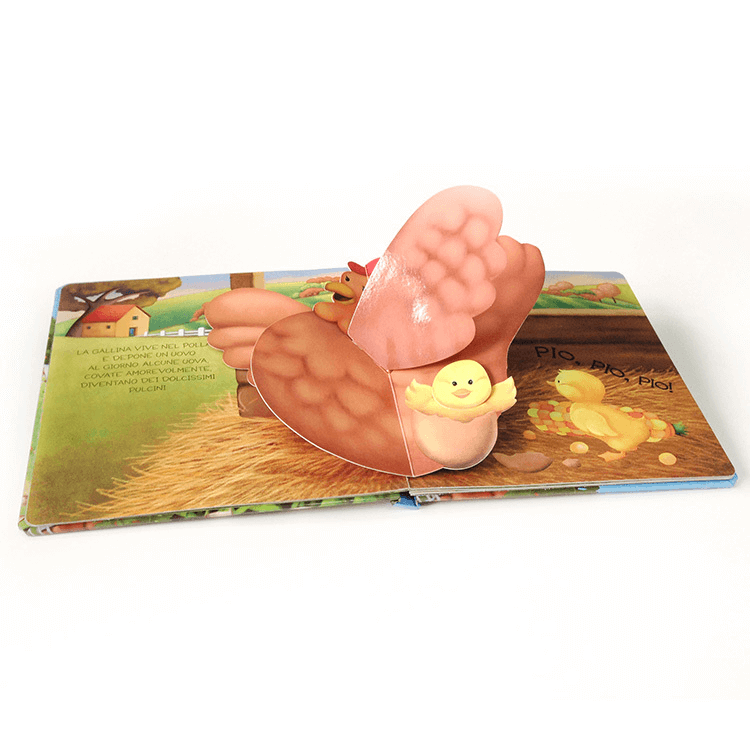 Custom Children 3D Pop-Up Book Hardcover Pop Up Book Printing