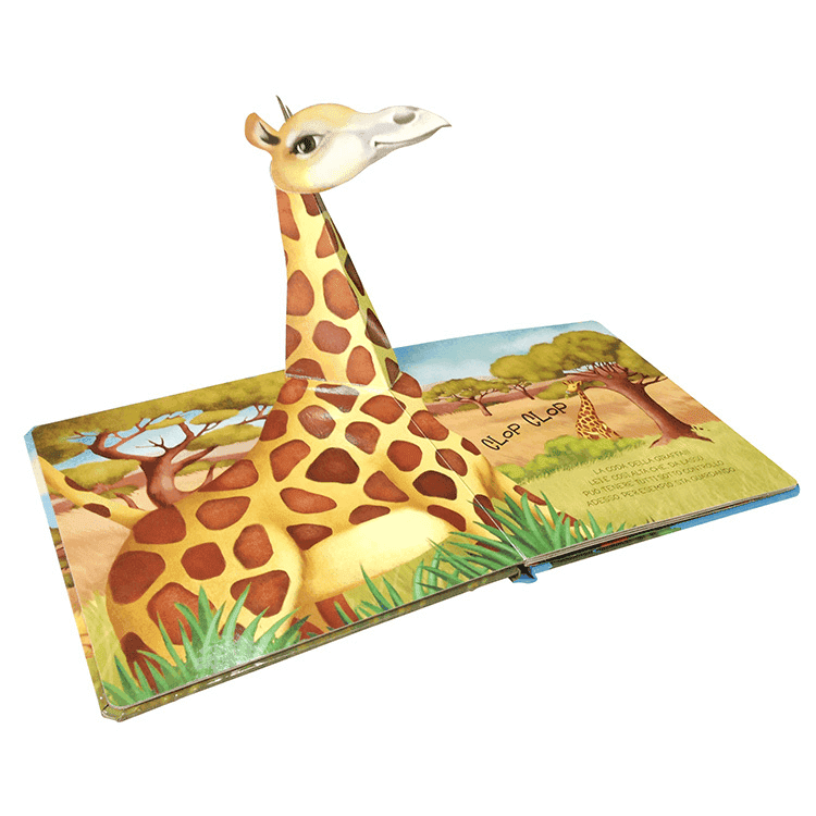 Custom Children 3D Pop-Up Book Hardcover Pop Up Book Printing