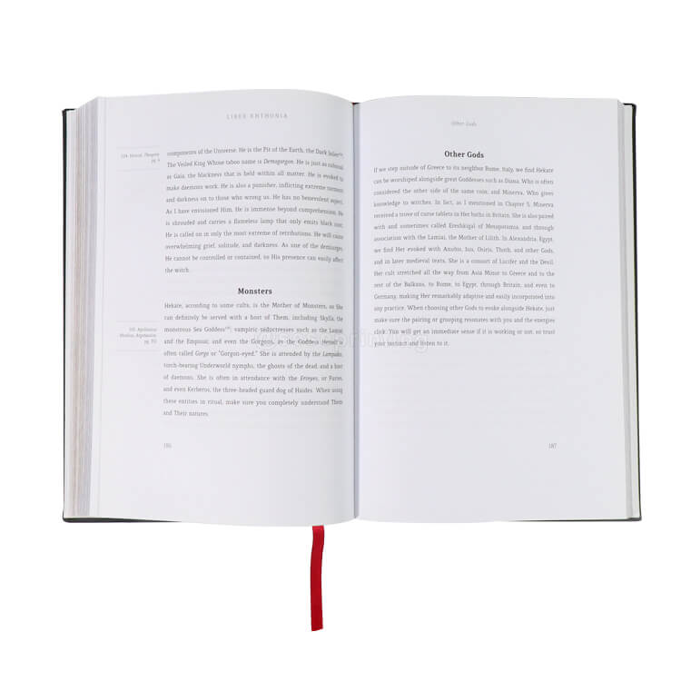 High Quality Fiction Novel Story Book Leather Cover Books Printing with Sprayed Edges