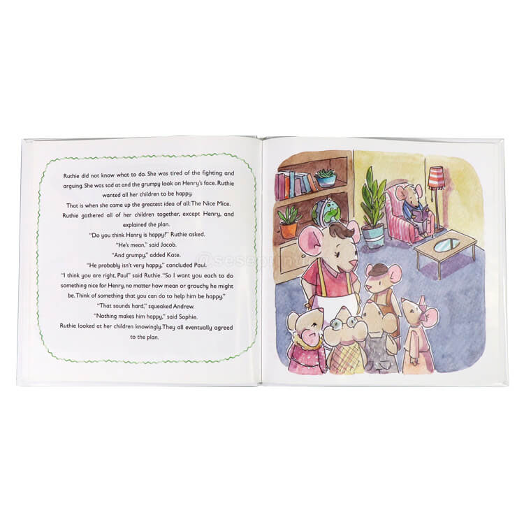 Custom Services Children Book Printing Hardcover Illustration Book