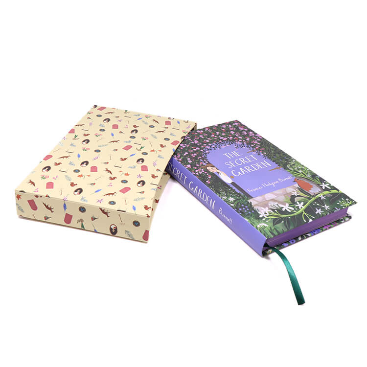 Custom Secret Garden Story Book Printing Novel Books Sets Manufacturer with Slipcase