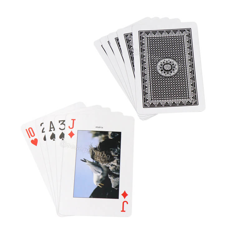 Custom Logo Printing Advertising Paper Cards Full Color Game Poker Playing Card with Box