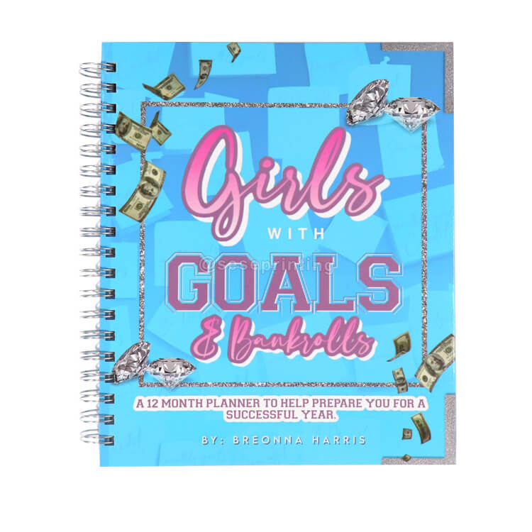 Custom Goals Planner Agenda Weekly Monthly Spiral Planner Manifestation Journal