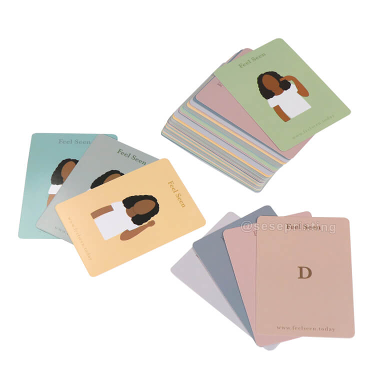 Custom Printing Game Cards Children Flashcard American Sign Language Flash Cards